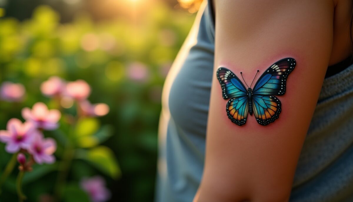 Tatouage papillon : 12 inspirations et leurs symboliques selon l'emplacement